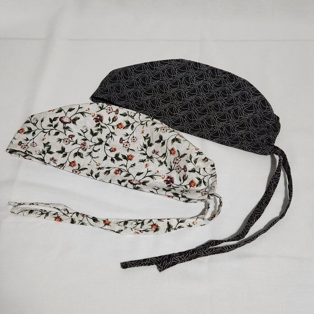 2Pack (Size S/M) Fitted Cap with Drawstrings - Handmade